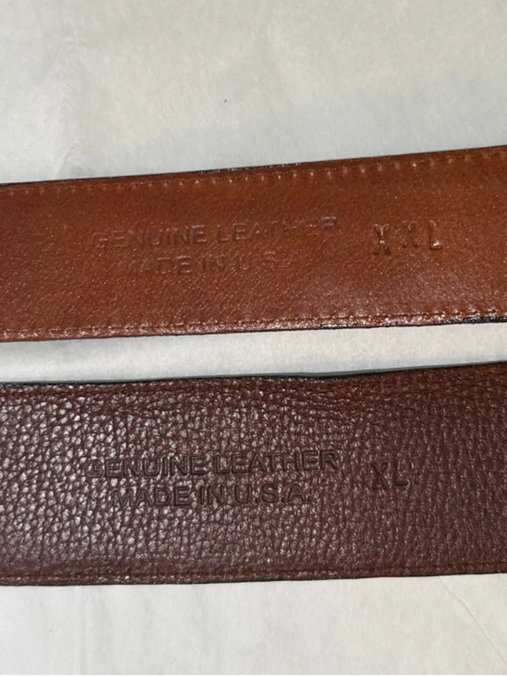 Set of 2 Brian Toohey Vintage Brown Leather Belts Polished Silver Buckles 🐊 🦎🪎